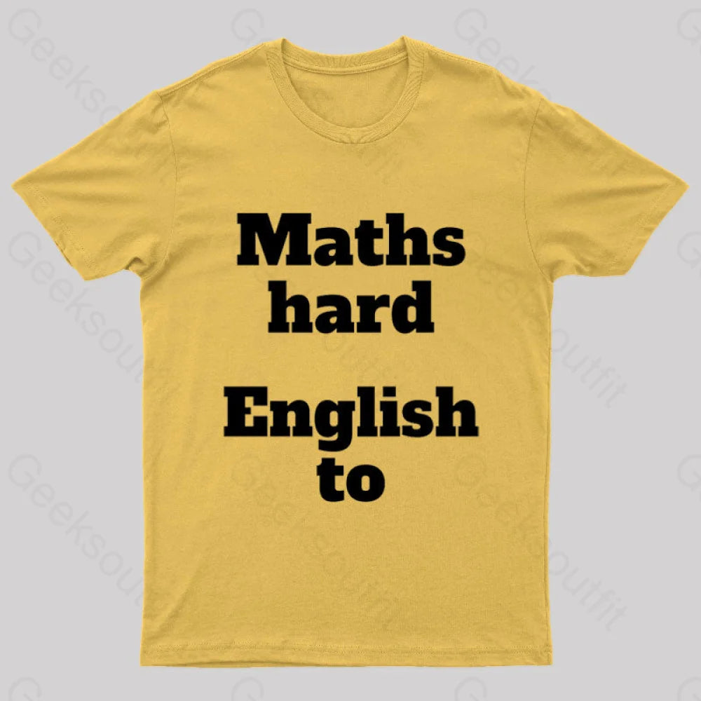 Grammar Mistake Nerd T-Shirt Yellow / S