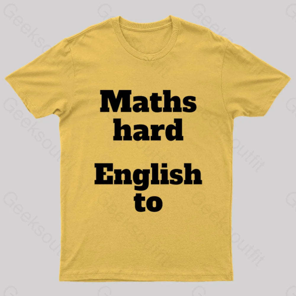 Grammar Mistake Nerd T-Shirt Yellow / S