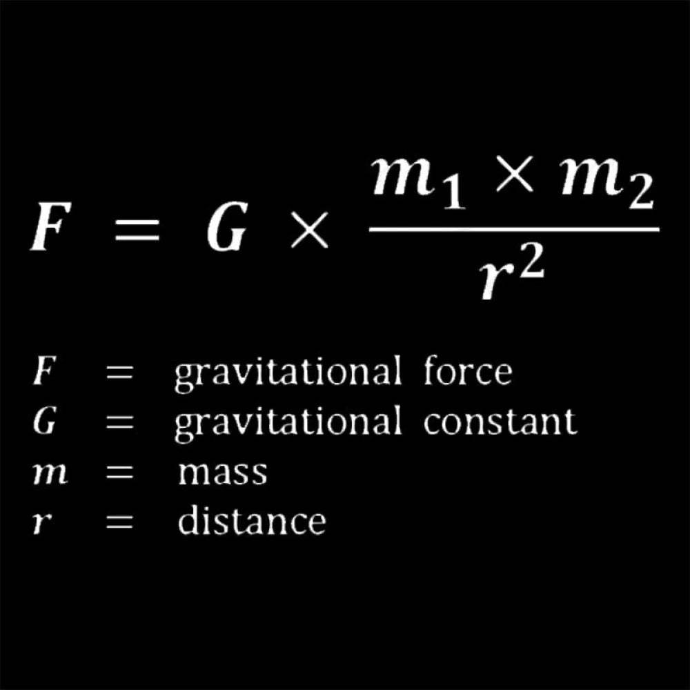 Gravitational Force Formula Nerd T-Shirt