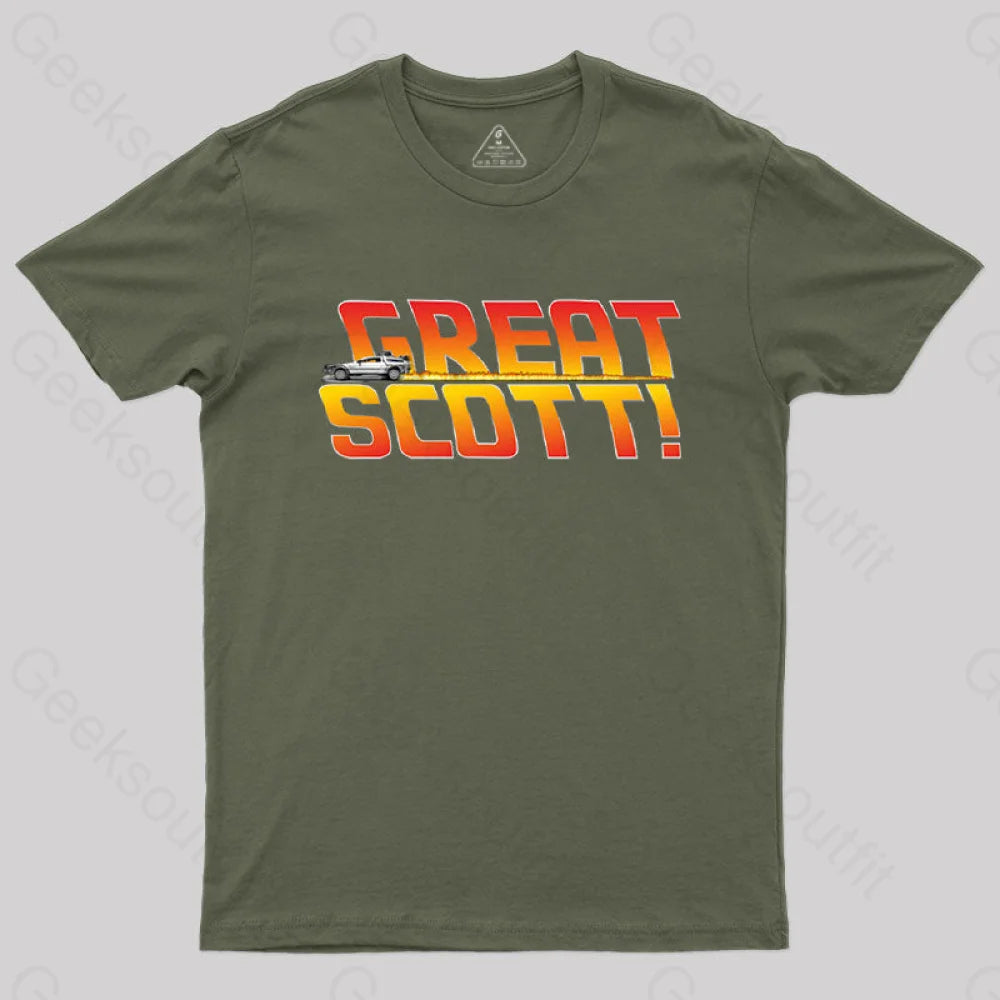 Great Scott! T-Shirt Army Green / S