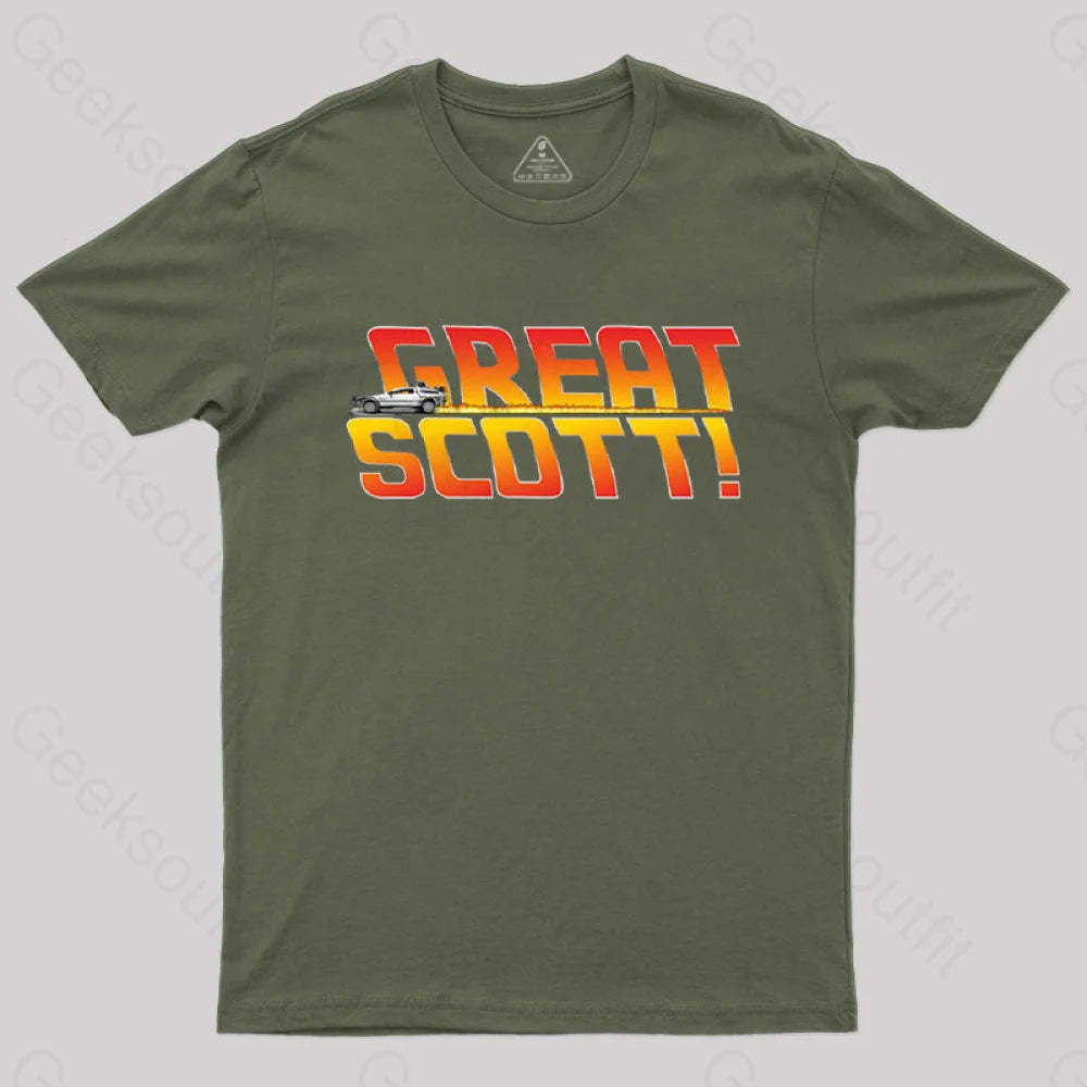 Great Scott! T-Shirt Army Green / S