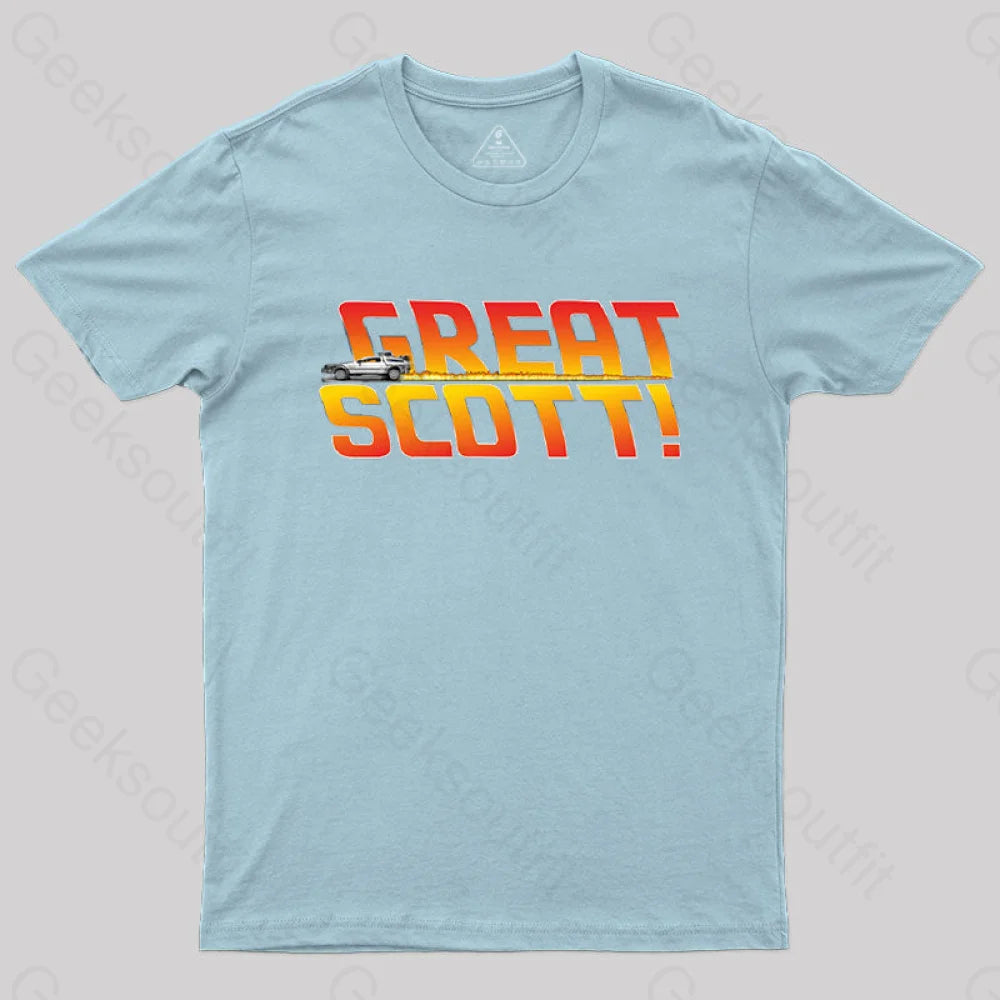 Great Scott! T-Shirt Light Blue / S