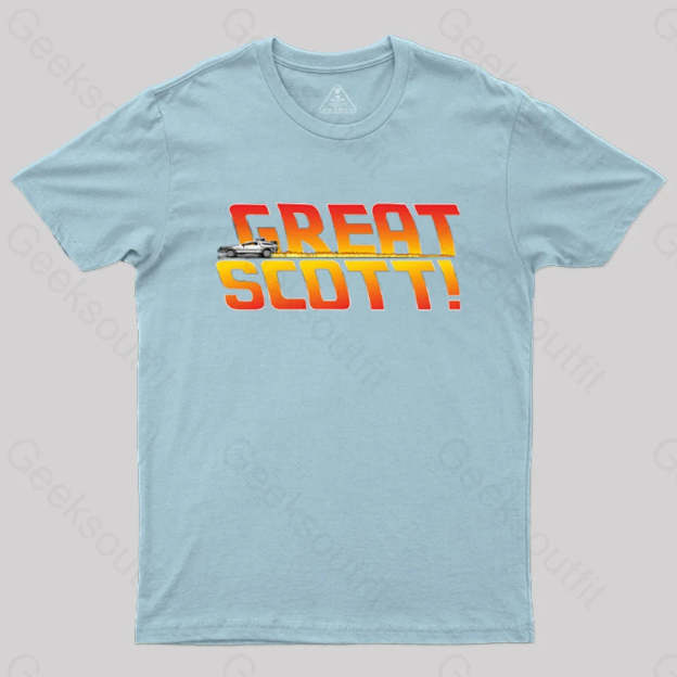 Great Scott! T-Shirt Light Blue / S