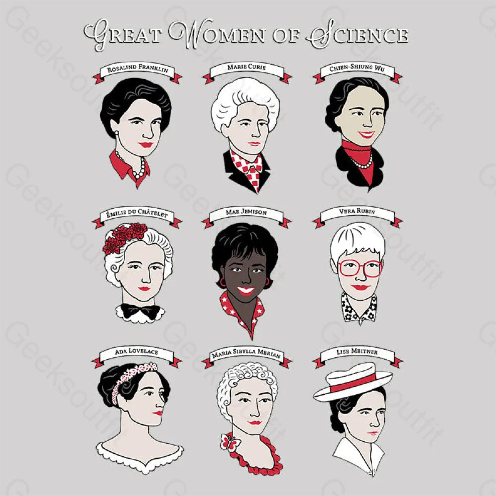 Great Women Of Science Women’s V-Neck T-Shirt
