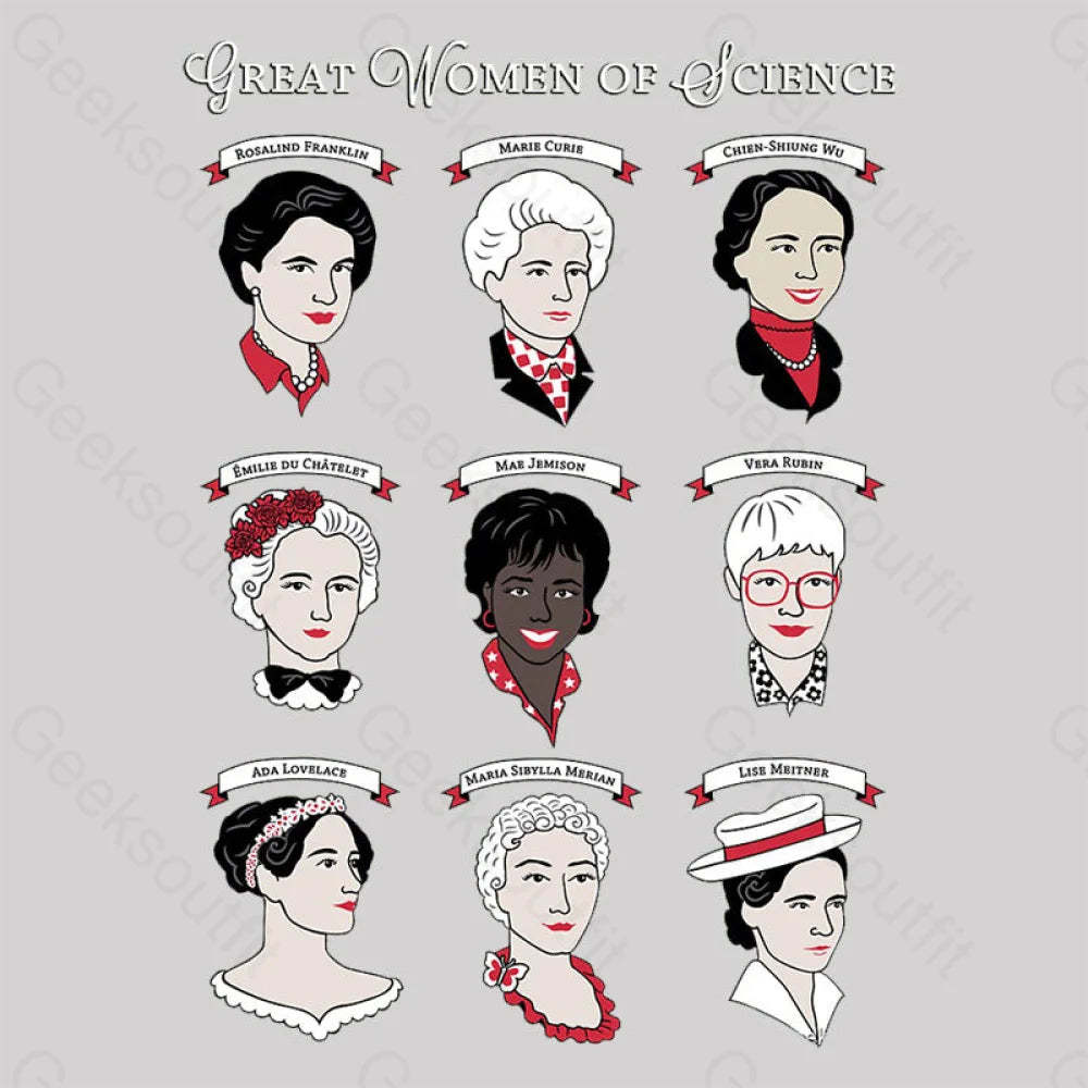 Great Women Of Science Women’s V-Neck T-Shirt