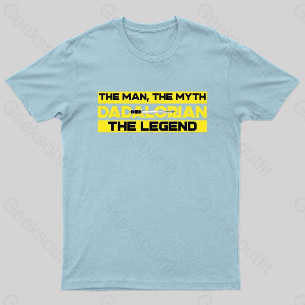 Greater Than Average Dad Nerd T-Shirt Light Blue / S