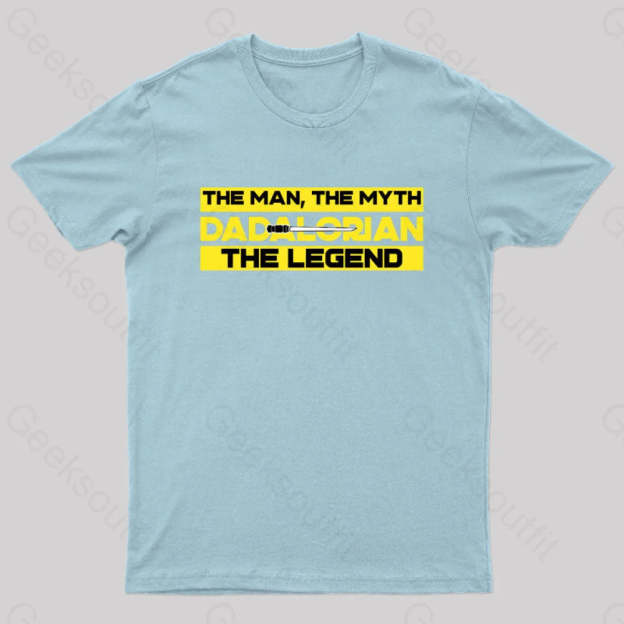 Greater Than Average Dad Nerd T-Shirt Light Blue / S