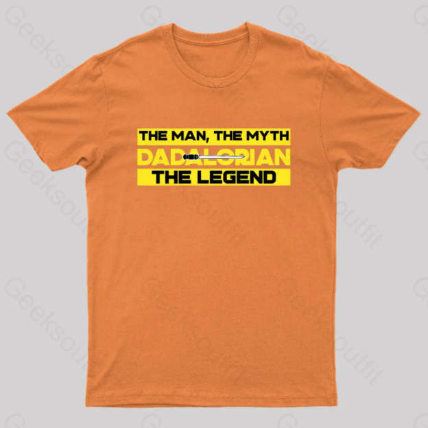 Greater Than Average Dad Nerd T-Shirt Orange / S