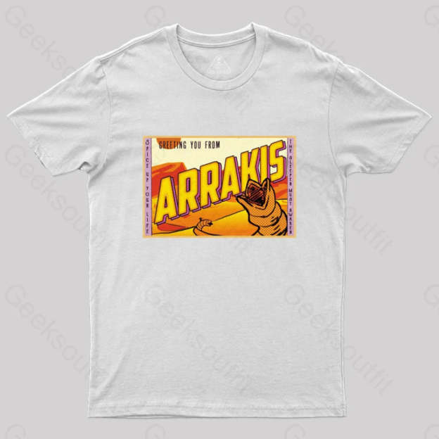 Greetings From Arrakis! T-Shirt White / S