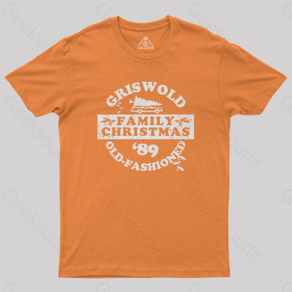 Griswold (Old Fashioned) Family Christmas Geek T-Shirt Orange / S