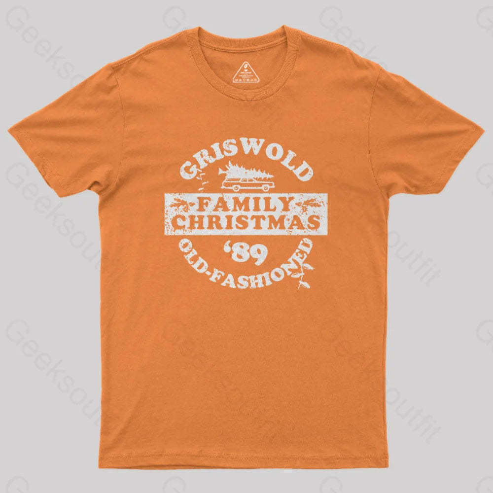 Griswold (Old Fashioned) Family Christmas Geek T-Shirt Orange / S