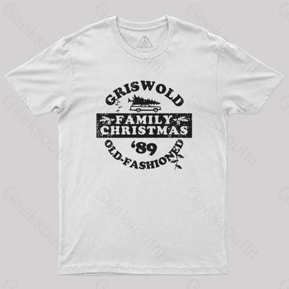 Griswold (Old Fashioned) Family Christmas Geek T-Shirt White / S