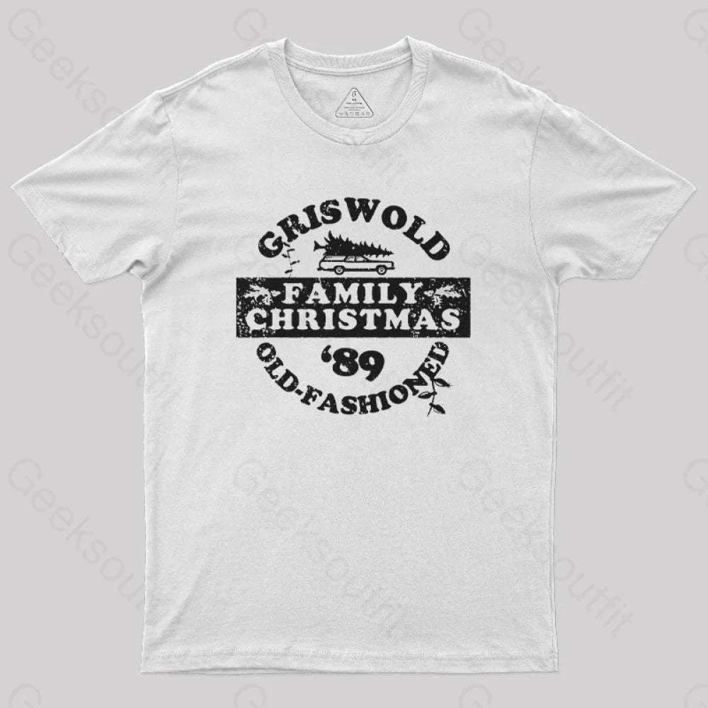 Griswold (Old Fashioned) Family Christmas Geek T-Shirt White / S