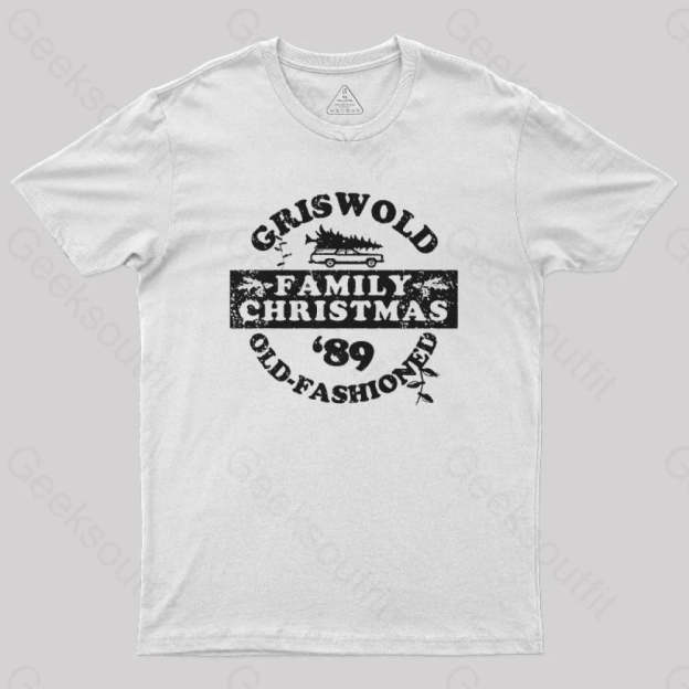 Griswold (Old Fashioned) Family Christmas Geek T-Shirt White / S