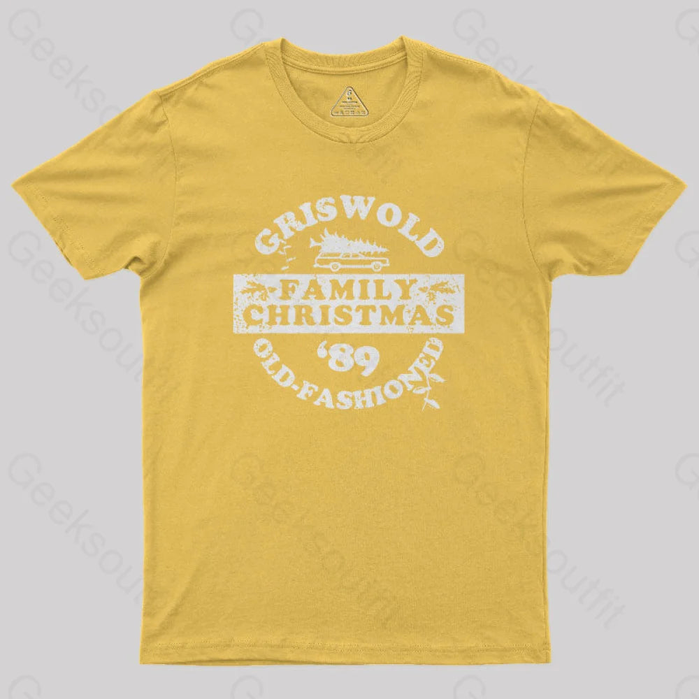 Griswold (Old Fashioned) Family Christmas Geek T-Shirt Yellow / S