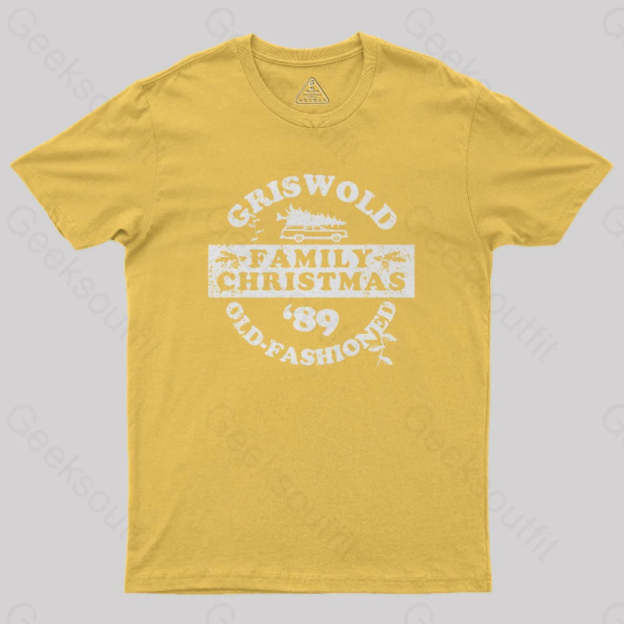 Griswold (Old Fashioned) Family Christmas Geek T-Shirt Yellow / S