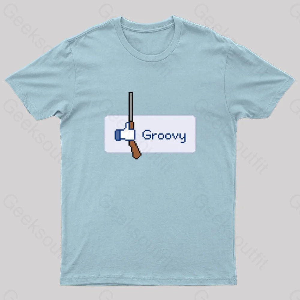 Groovy Nerd T-Shirt Light Blue / S