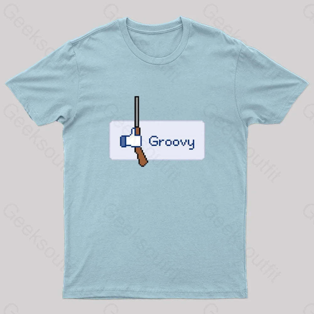 Groovy Nerd T-Shirt Light Blue / S