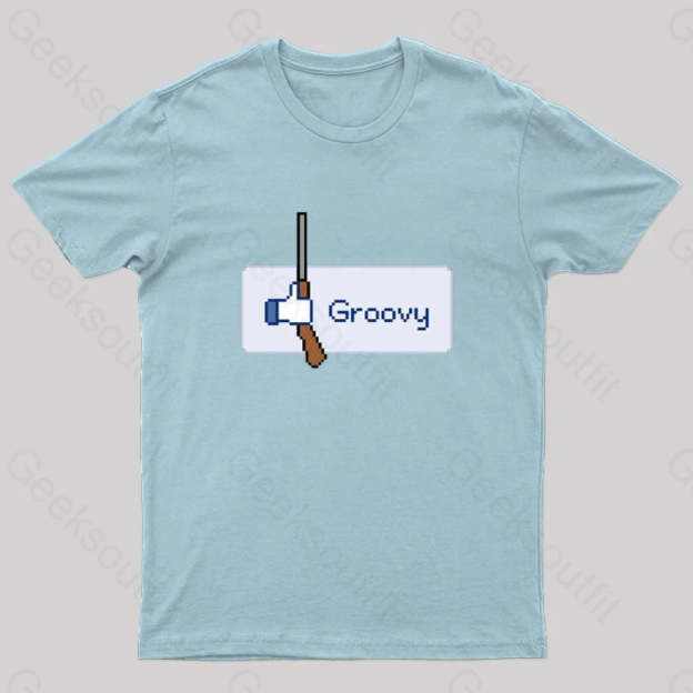 Groovy Nerd T-Shirt Light Blue / S
