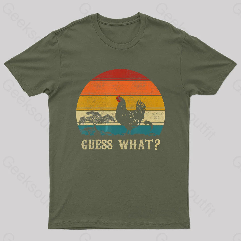 Guess What Nerd T-Shirt Army Green / S