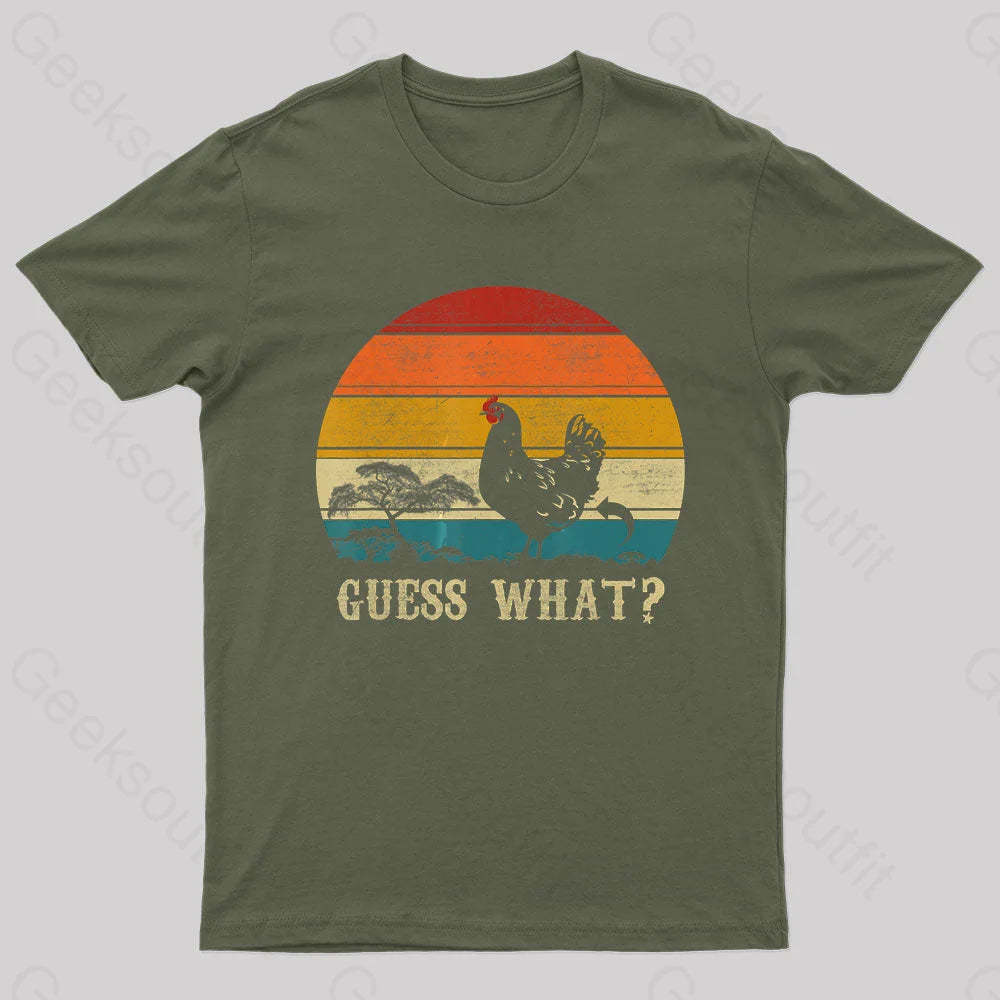 Guess What Nerd T-Shirt Army Green / S