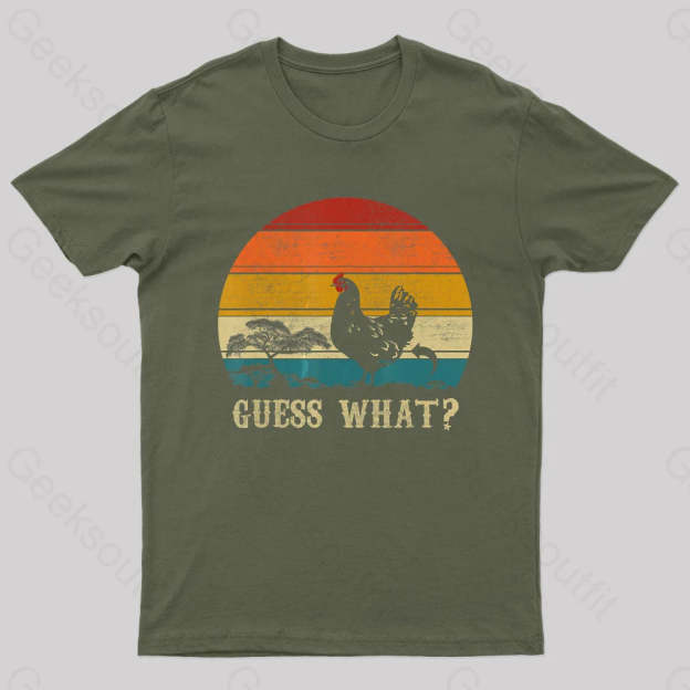 Guess What Nerd T-Shirt Army Green / S
