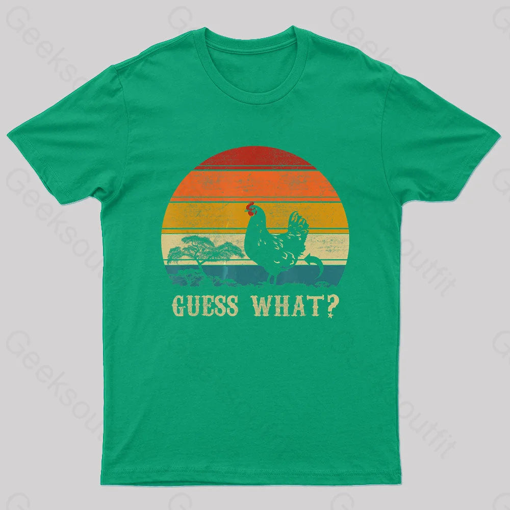 Guess What Nerd T-Shirt Green / S