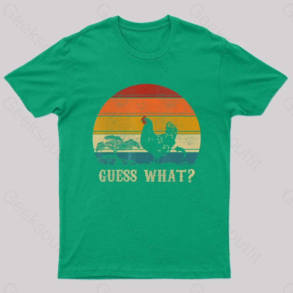 Guess What Nerd T-Shirt Green / S