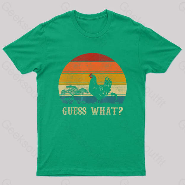 Guess What Nerd T-Shirt Green / S