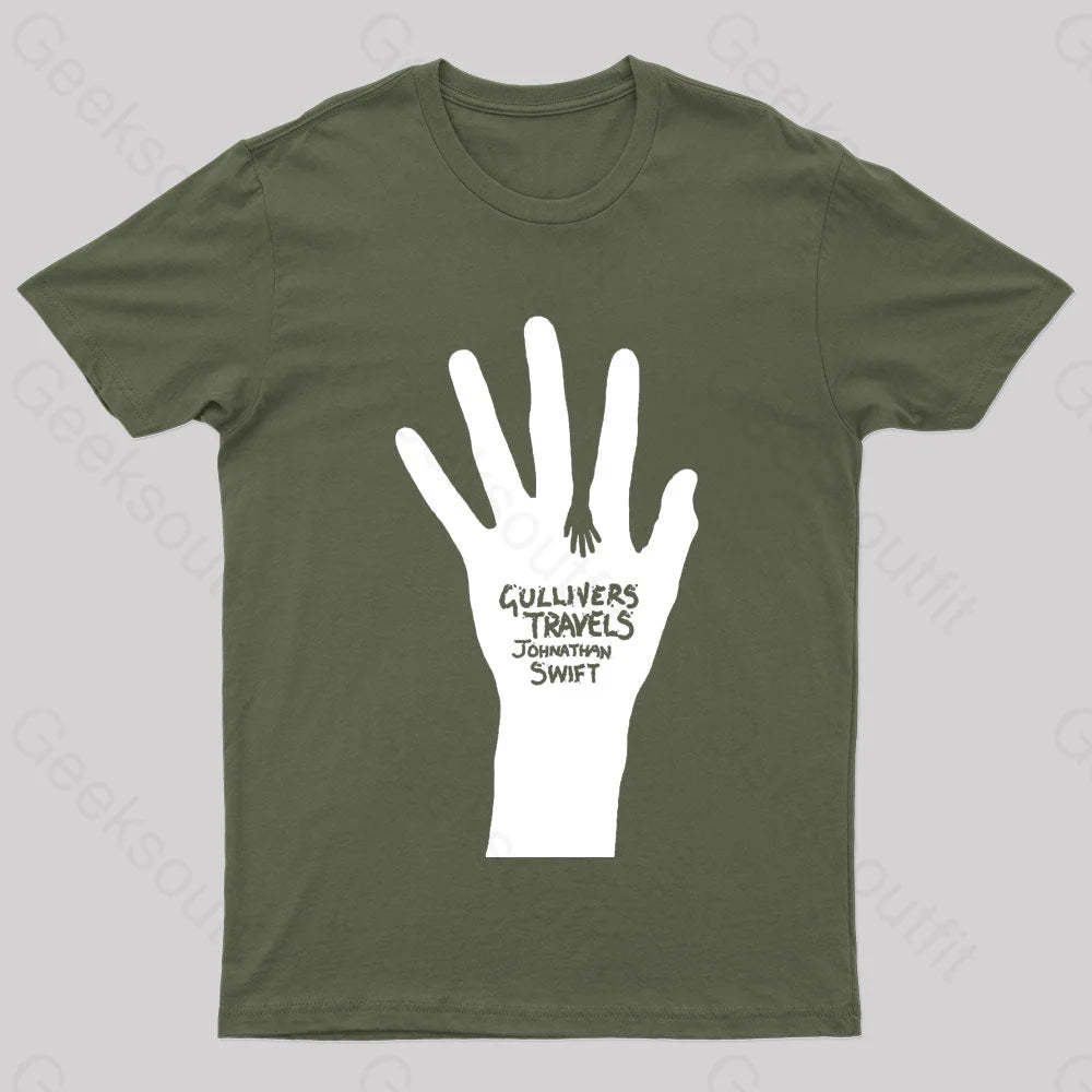 Gulliver’s Travels Geek T-Shirt Army Green / S