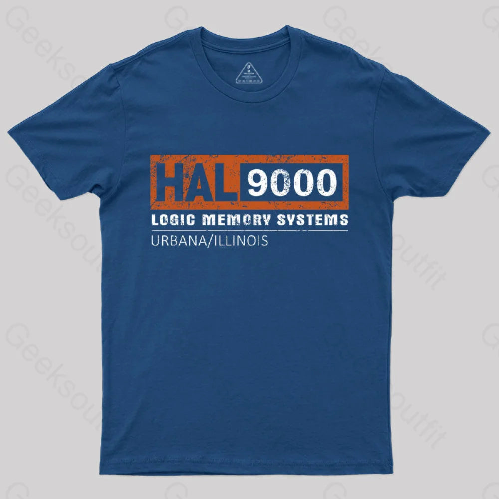 Hal 9000 Distressed Classic T-Shirt Navy / S