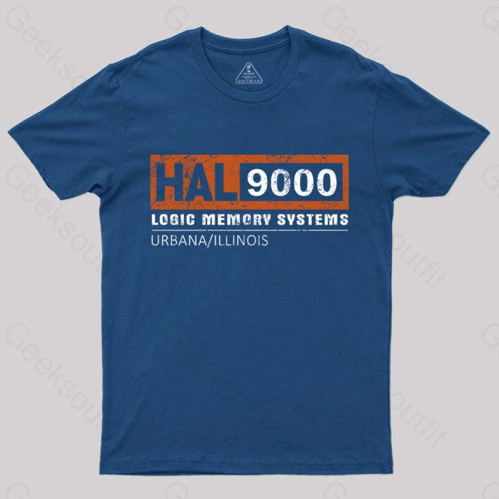Hal 9000 Distressed Classic T-Shirt Navy / S