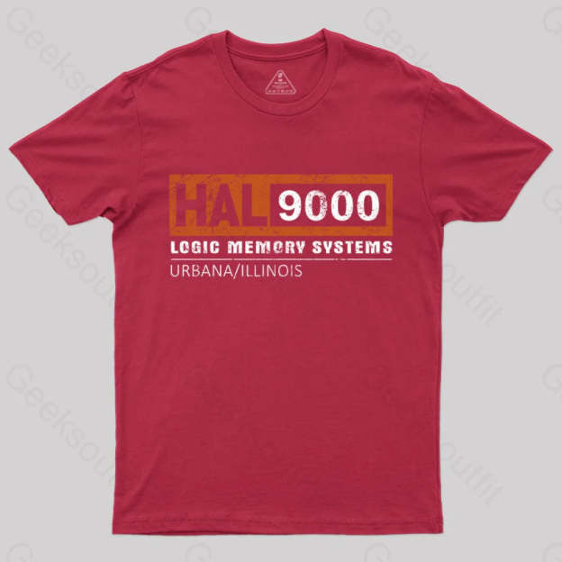 Hal 9000 Distressed Classic T-Shirt Red / S
