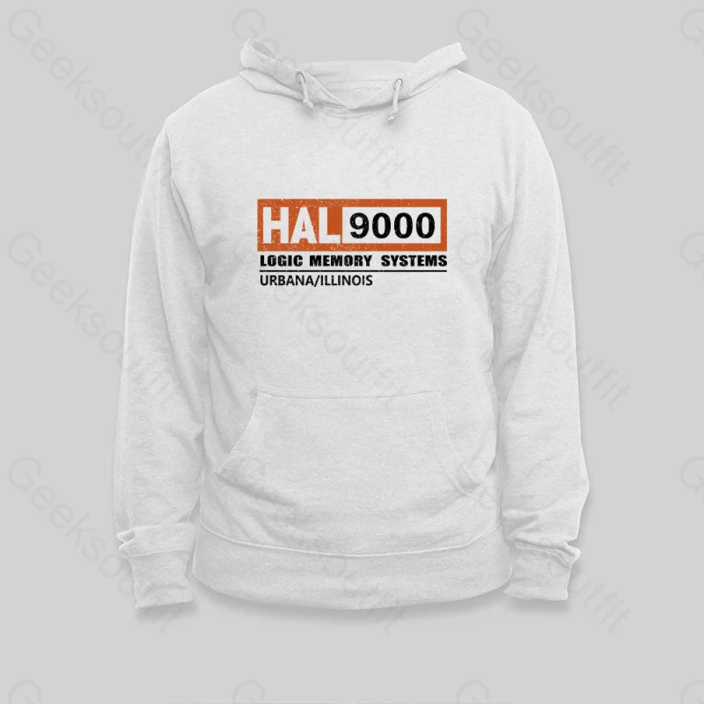 Hal 9000 Distressed Hoodie White / S