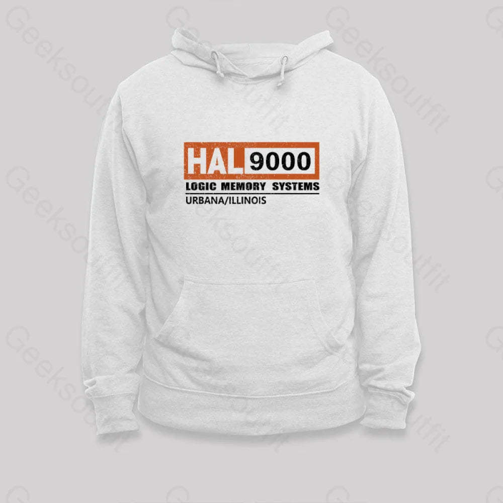 Hal 9000 Distressed Hoodie White / S