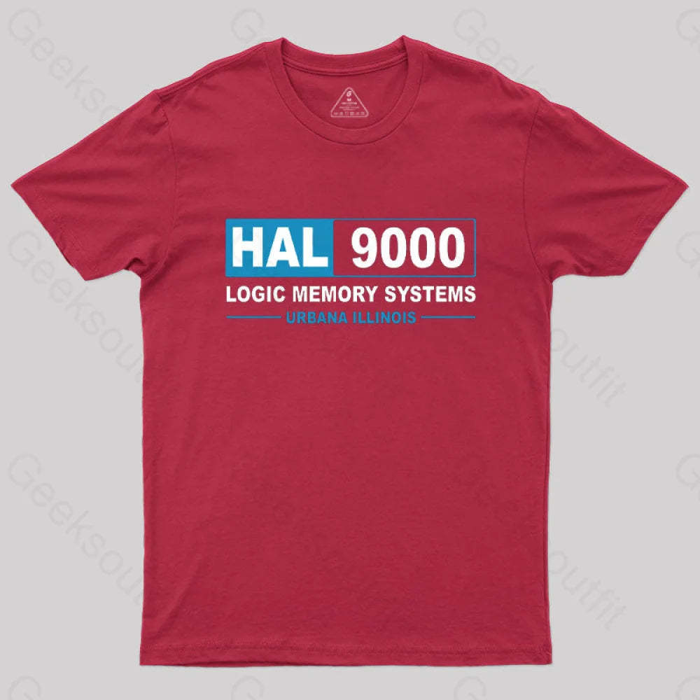 Hal 9000 Logic Memory Systems T-Shirt Red / S