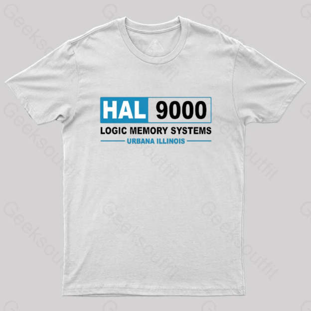 Hal 9000 Logic Memory Systems T-Shirt White / S