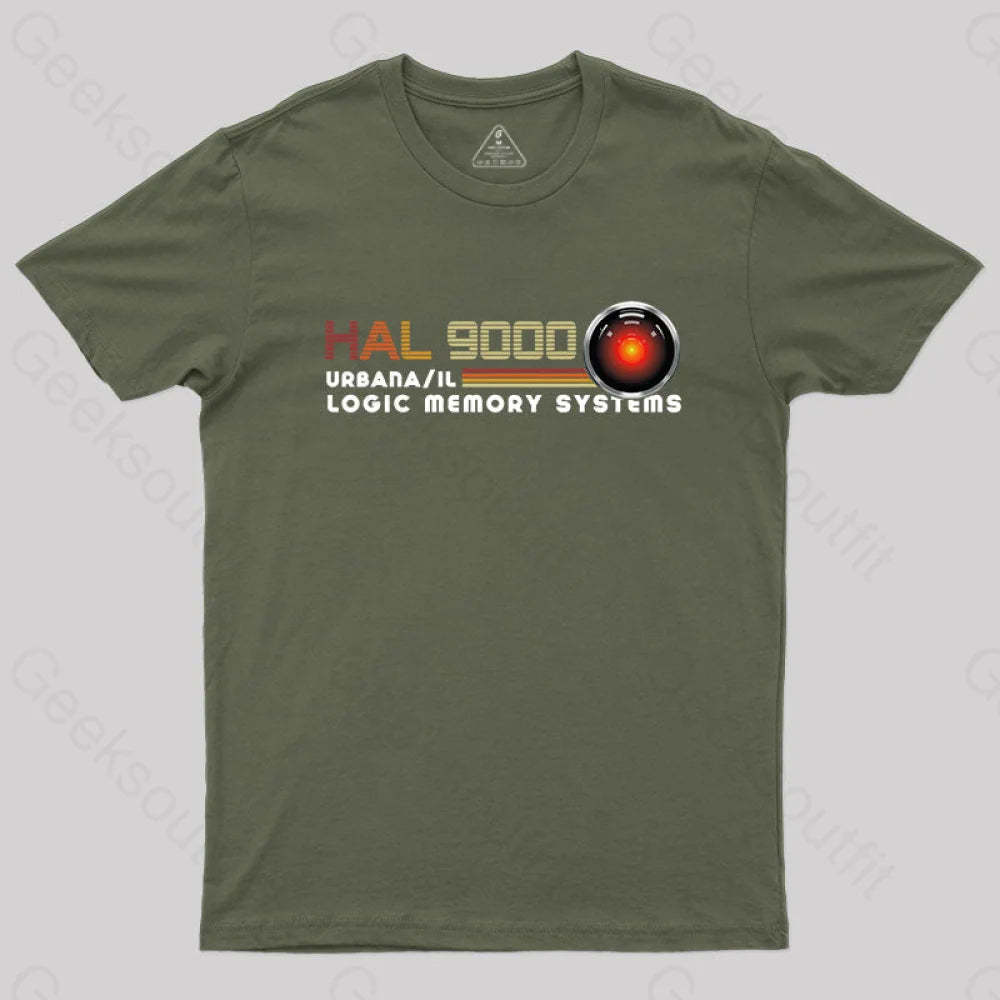 Hal 9000 T-Shirt Army Green / S Yc