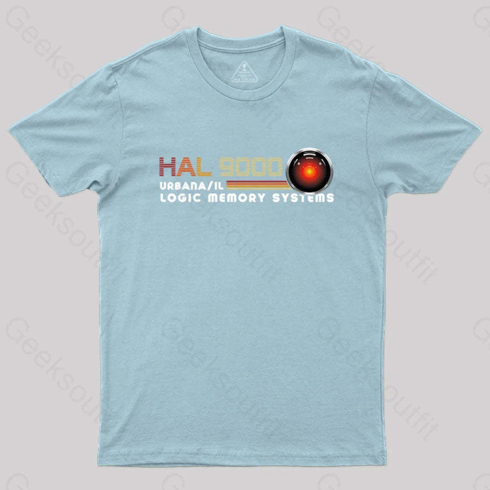 Hal 9000 T-Shirt Light Blue / S Yc