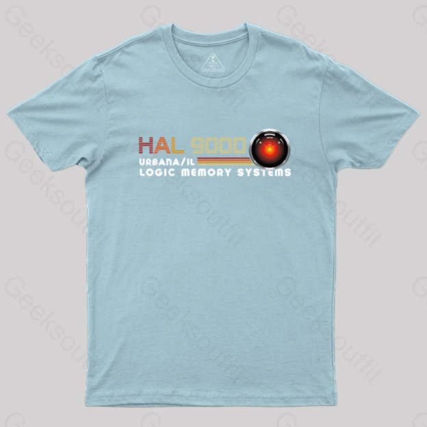 Hal 9000 T-Shirt Light Blue / S Yc