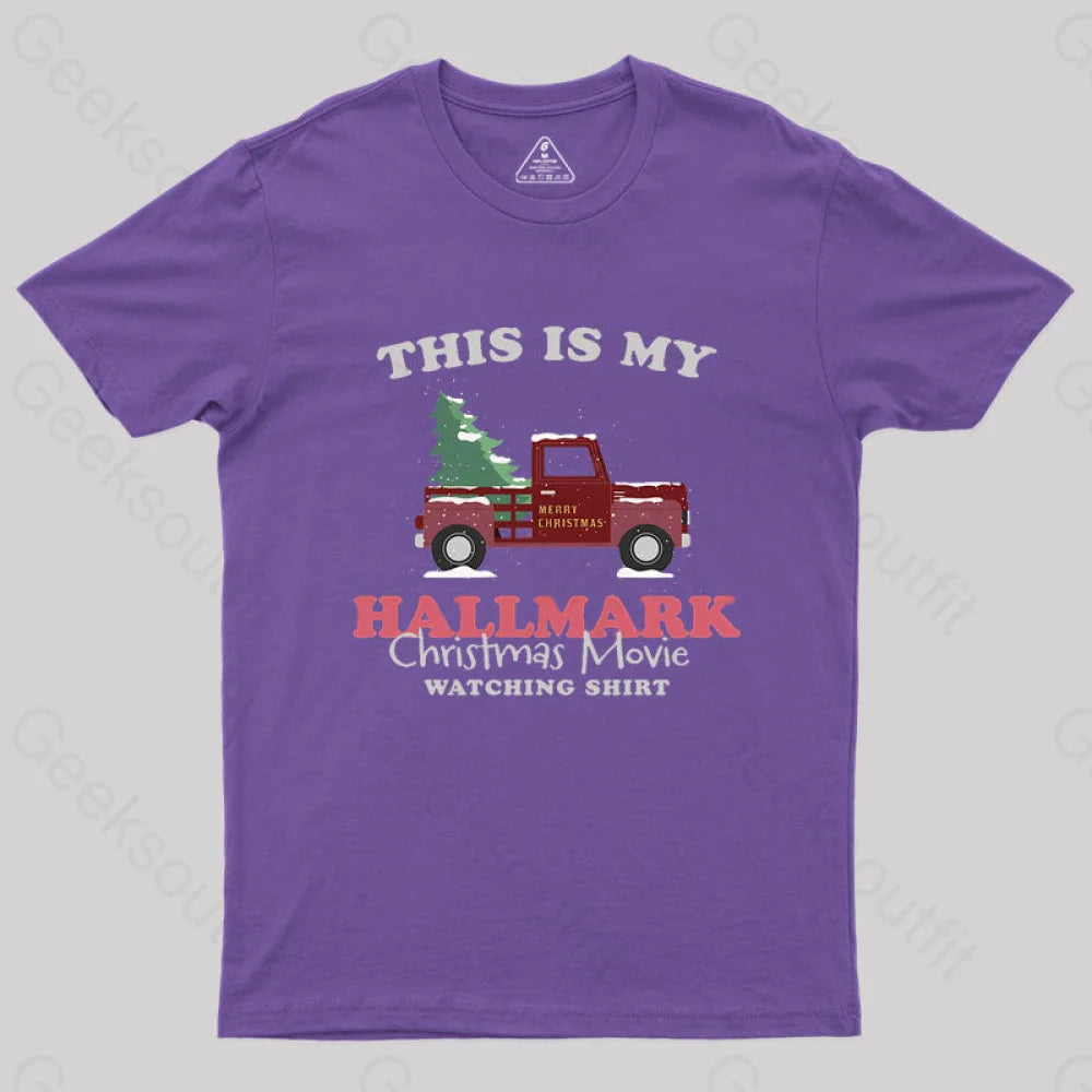 Hallmark Christmas Geek T-Shirt Purple / S