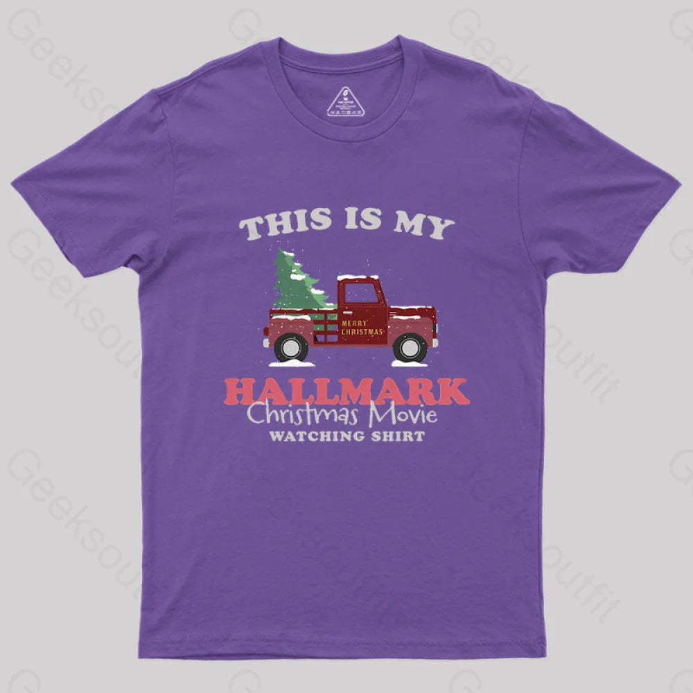 Hallmark Christmas Geek T-Shirt Purple / S