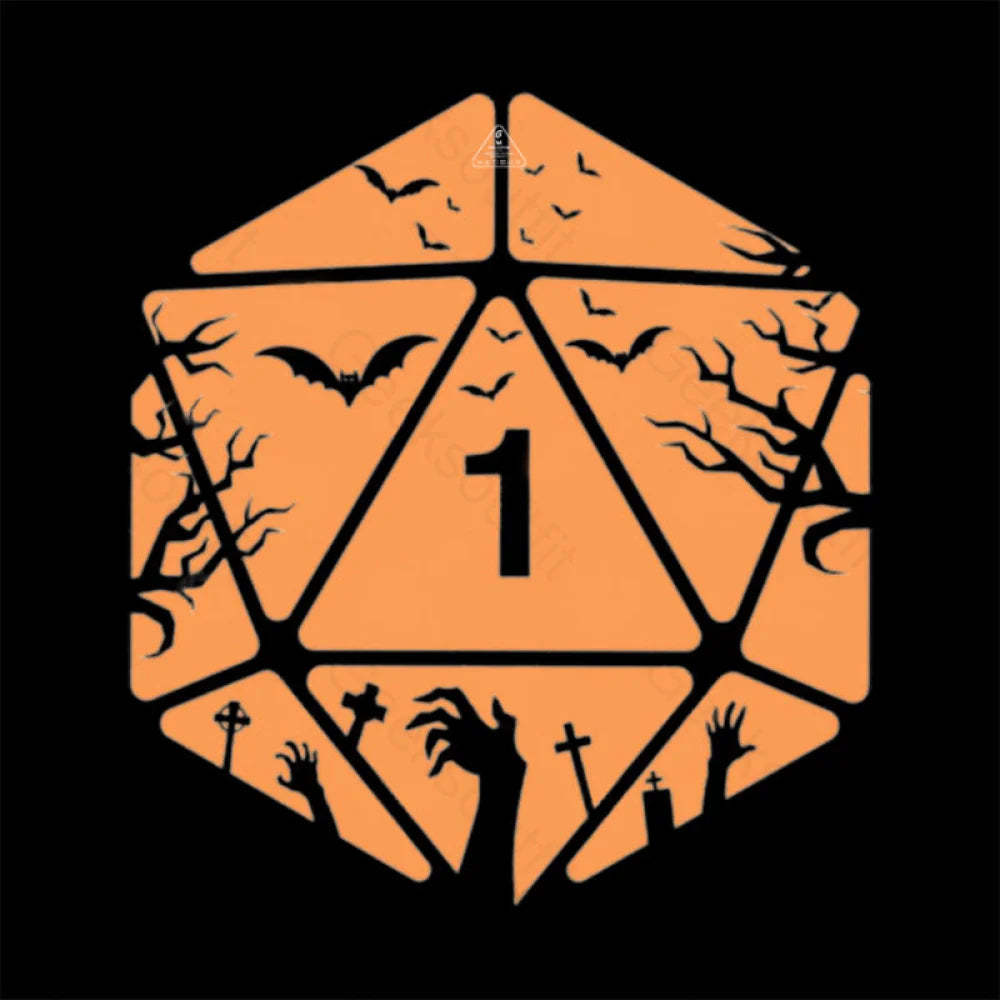 Halloween D20 Die T-Shirt