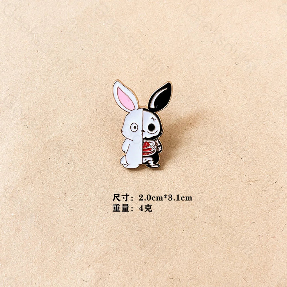 Halloween Pumpkin Cat Cartoon Pins 5# Rabbit