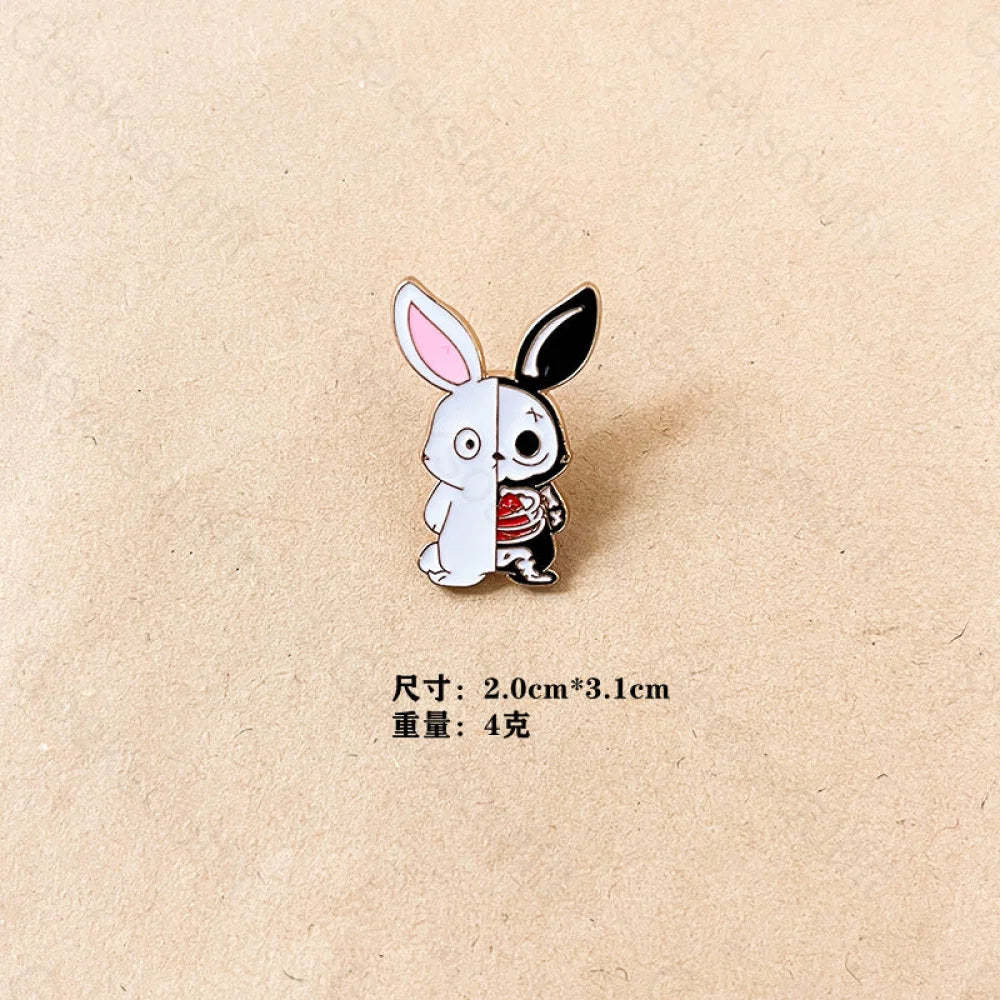 Halloween Pumpkin Cat Cartoon Pins 5# Rabbit