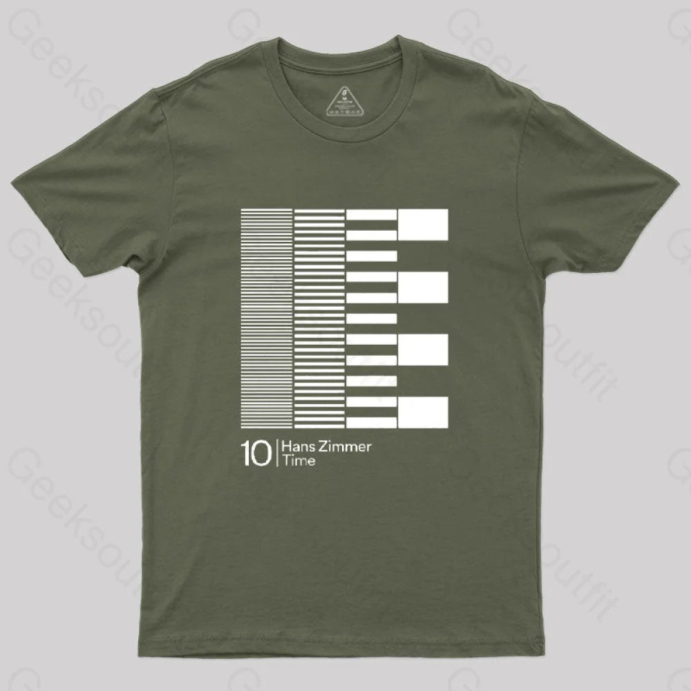 Hans Zimmer Time T-Shirt Army Green / S