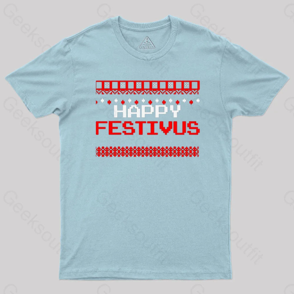 Happy Festivus T-Shirt Light Blue / S