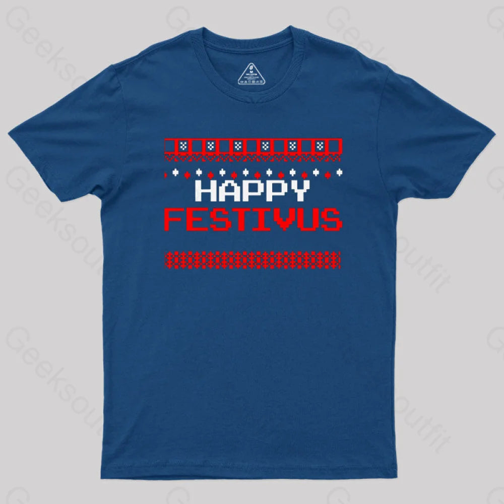 Happy Festivus T-Shirt Navy / S