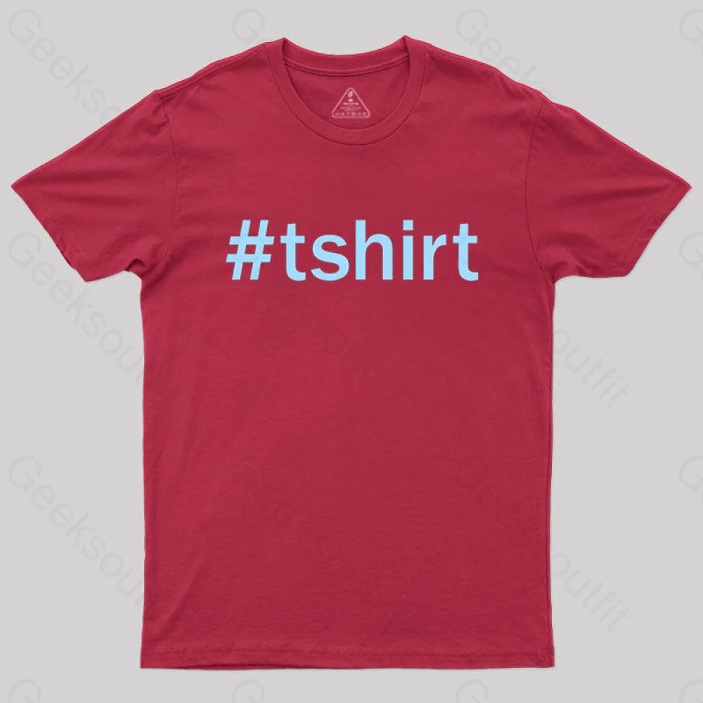 Hashtag T-Shirt Red / S