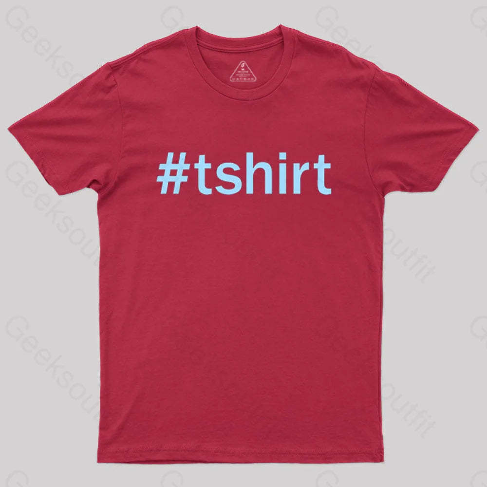 Hashtag T-Shirt Red / S